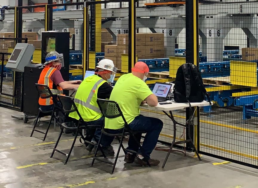 Specialist providing on-site training